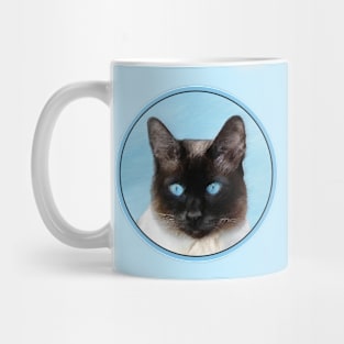 Siamese Cat Painting Original Animal Art Mug